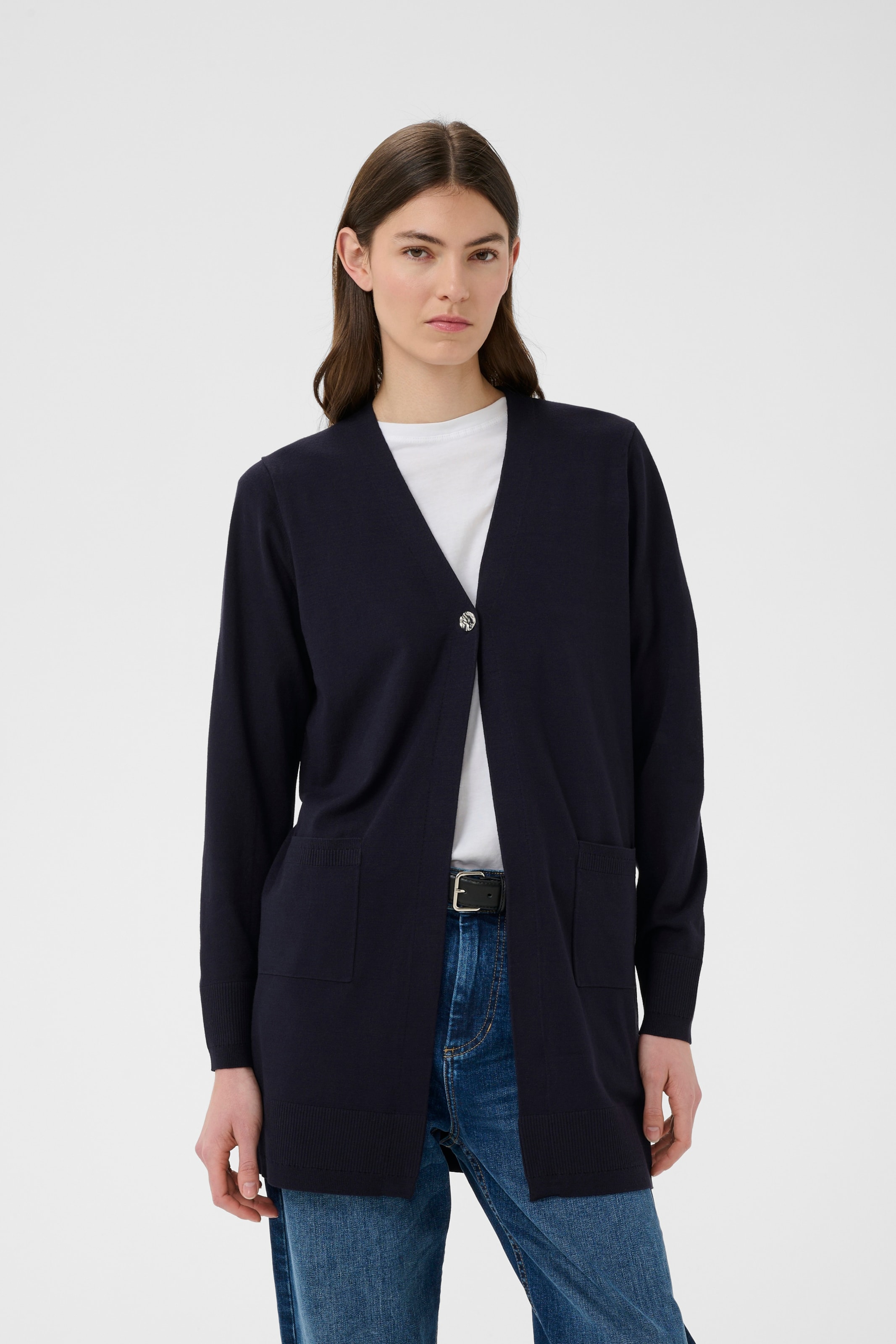 InWear Cardigan 'MIKO' i blå: forside