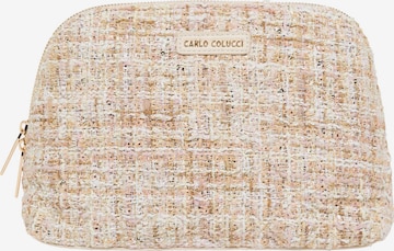 Trousses de toilette Carlo Colucci en marron : devant