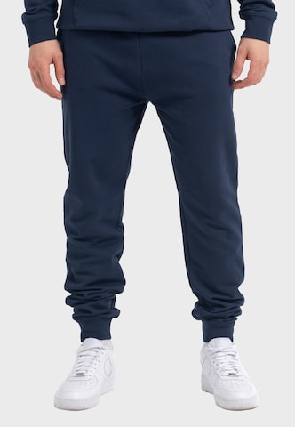 Loosefit Pantalon de sport 'Plain Basic' Oldskull en bleu : devant