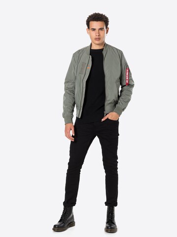 ALPHA INDUSTRIES Between-Season Jacket 'MA-1 Parachute' in Green