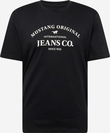 MUSTANG T-Shirt 'AUSTIN' in Schwarz: predná strana