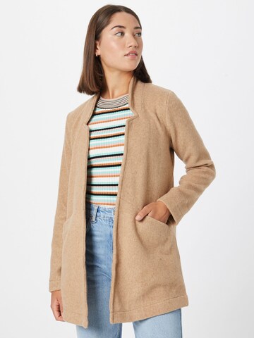 Hailys Between-Seasons Coat 'Nella' in Beige: front