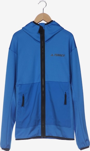 ADIDAS TERREX Kapuzenpullover S in Blau: Vorderseite