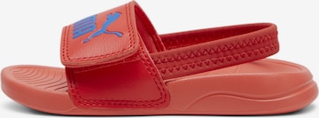 PUMA Beach & Pool Shoes 'Popcat 2' in Red: front