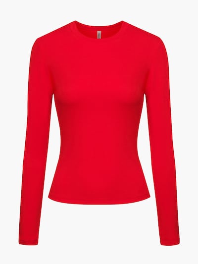 cfab (formerly creamy fabrics) Shirt 'Cotton Longsleeve' in Fire red, Item view