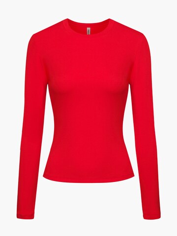 T-shirt 'Cotton Longsleeve' cfab (formerly creamy fabrics) en rouge : devant