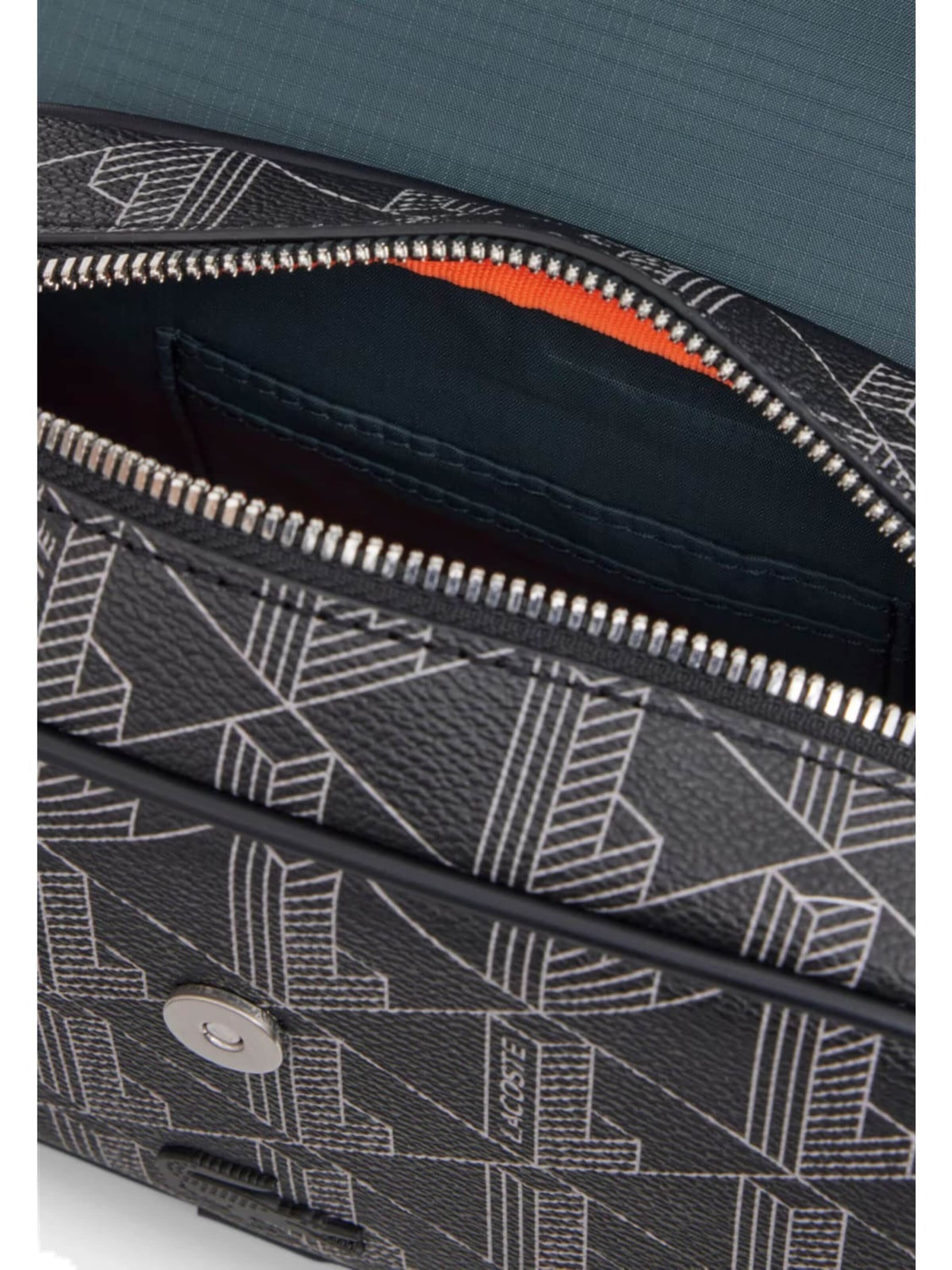 Borsa a mano 'Lacoste Sacoche messenger à Rabat The Blend Noir Gris' di LACOSTE in nero