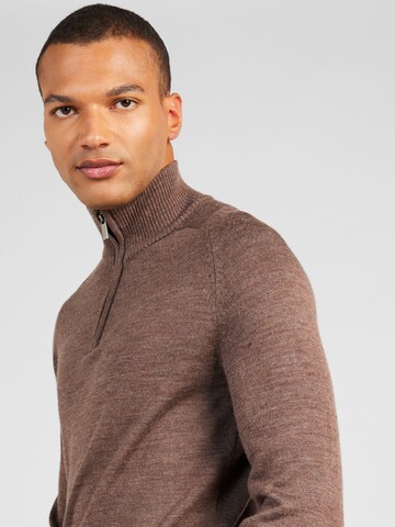 Bruun & Stengade Pullover 'Pelle' in Braun