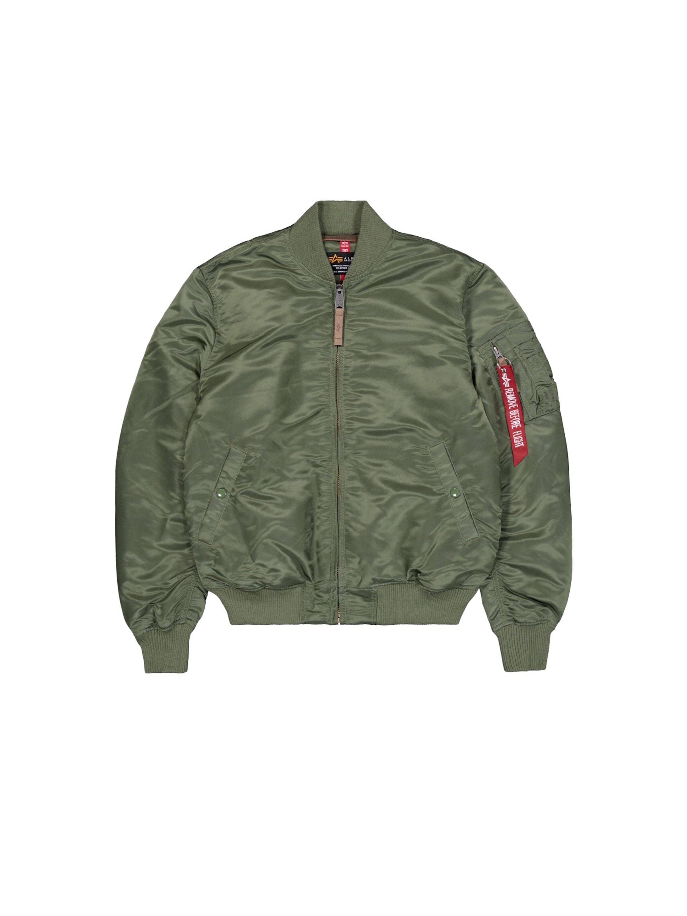 Giacca di mezza stagione di ALPHA INDUSTRIES in verde: frontale