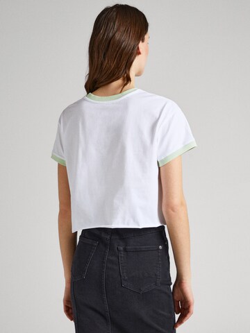 balta Pepe Jeans Marškinėliai 'ADELINE'