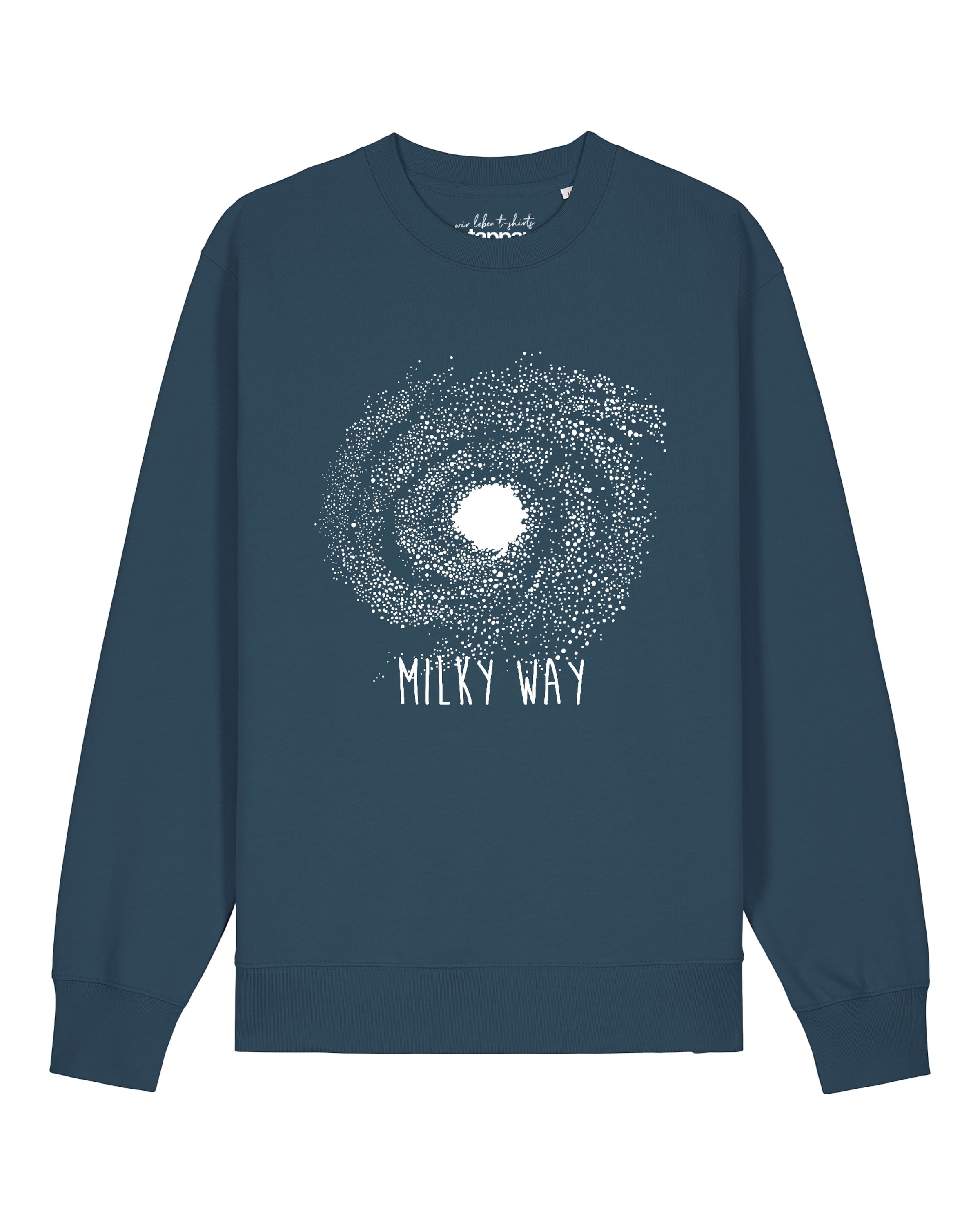 Watapparel Sweatshirt 'Milky Way' in Blauw: voorkant