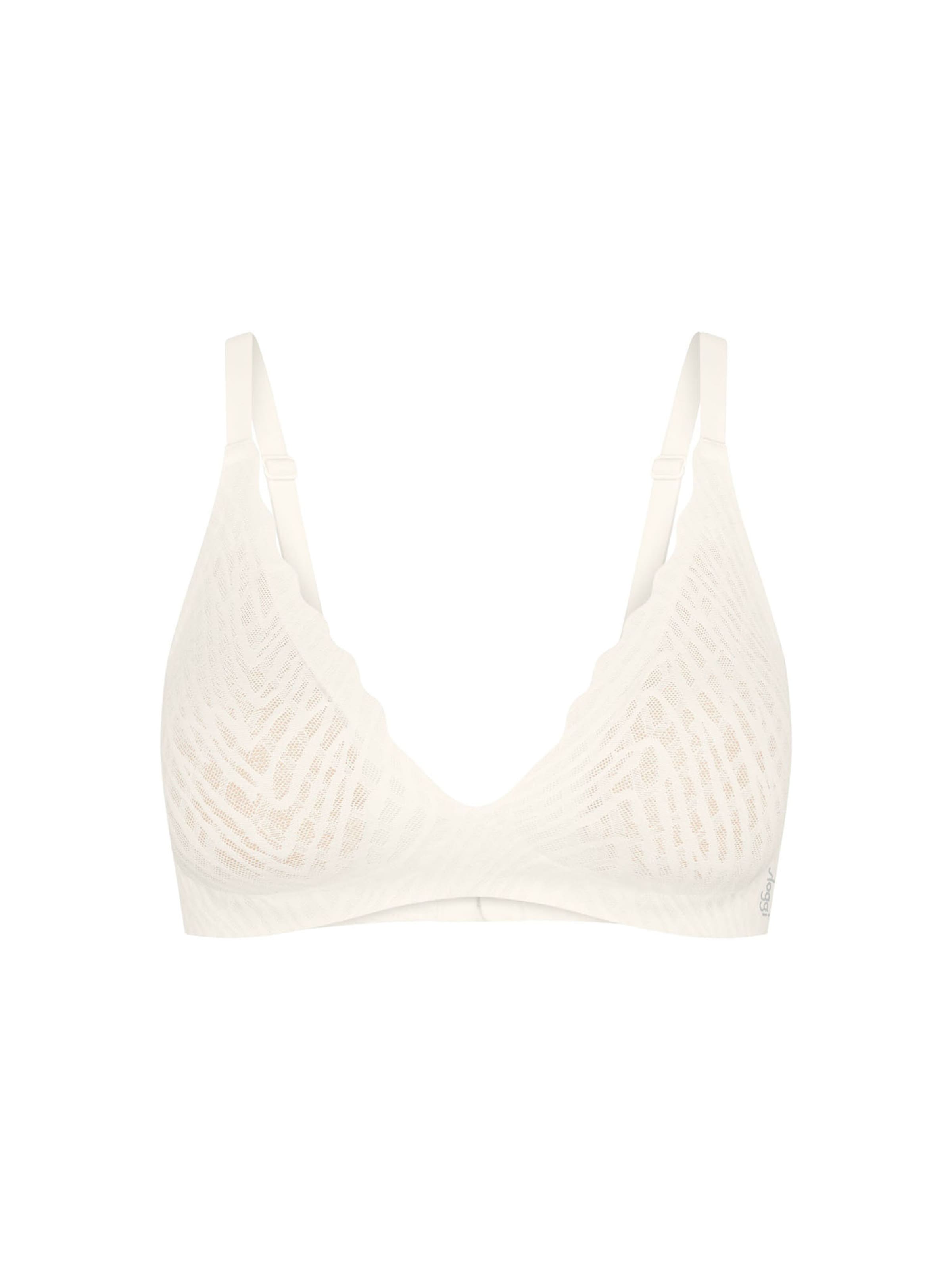 SLOGGI Push-up BH ' Blue ZERO Feel Bliss THE UP ' in Wit: voorkant