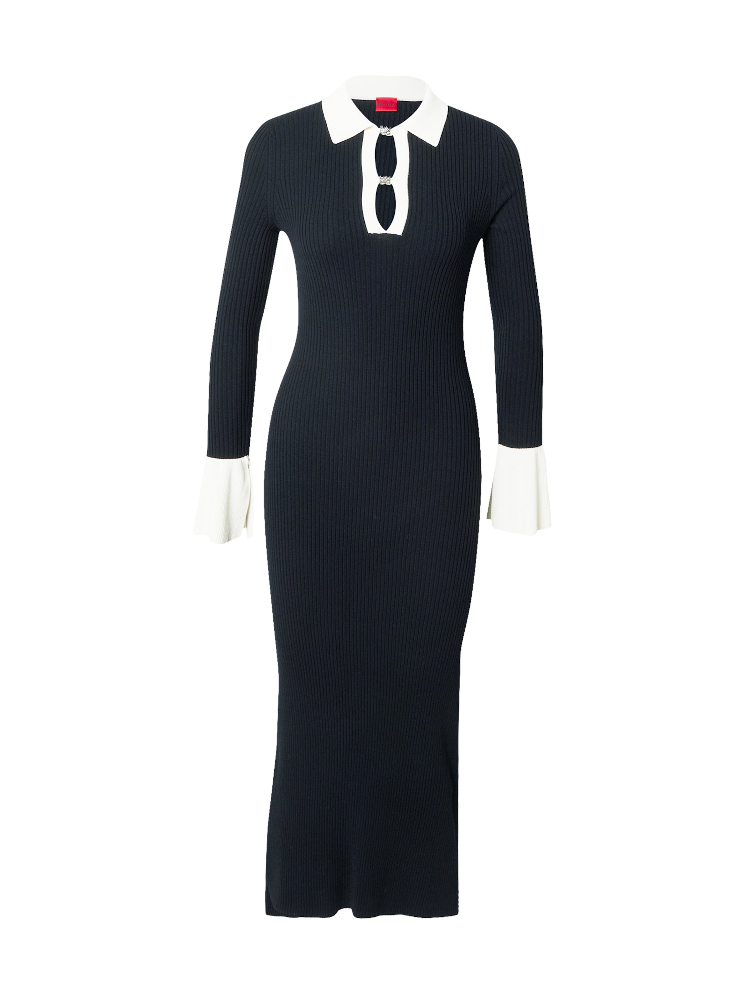 HUGOPletena haljina &#x27;Sharry&#x27; - crna boja: prednji dio