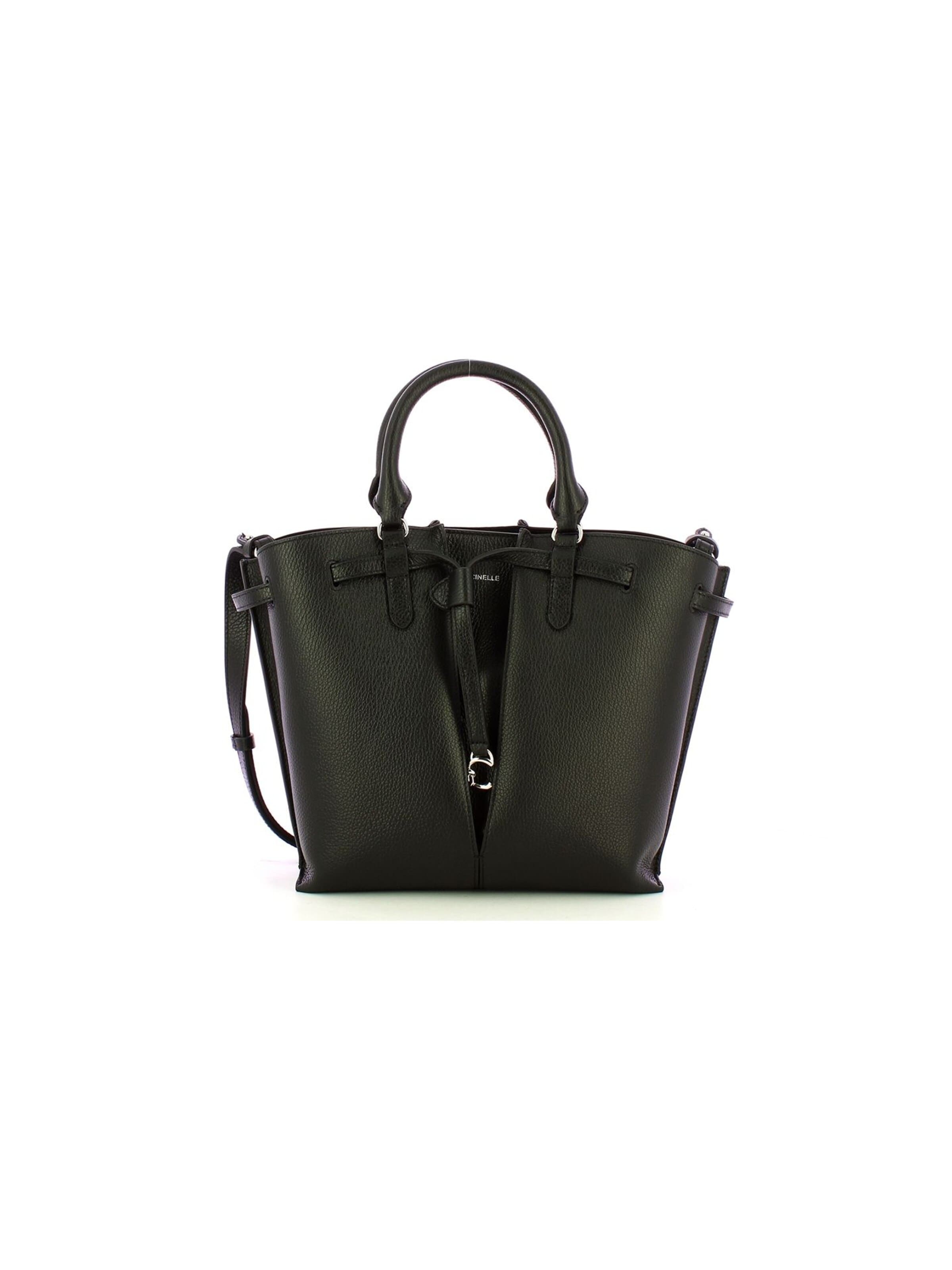 Coccinelle Handbag 'Flores Medium 25x27x9 cm' in Black: front