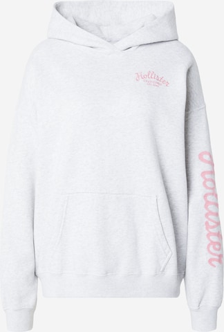 HOLLISTERSweater majica - siva boja: prednji dio