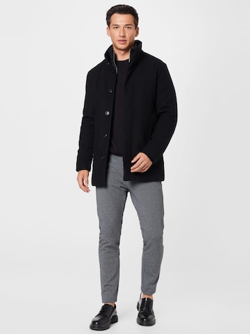 JACK & JONES Between-Seasons Coat 'Dunham' in Black