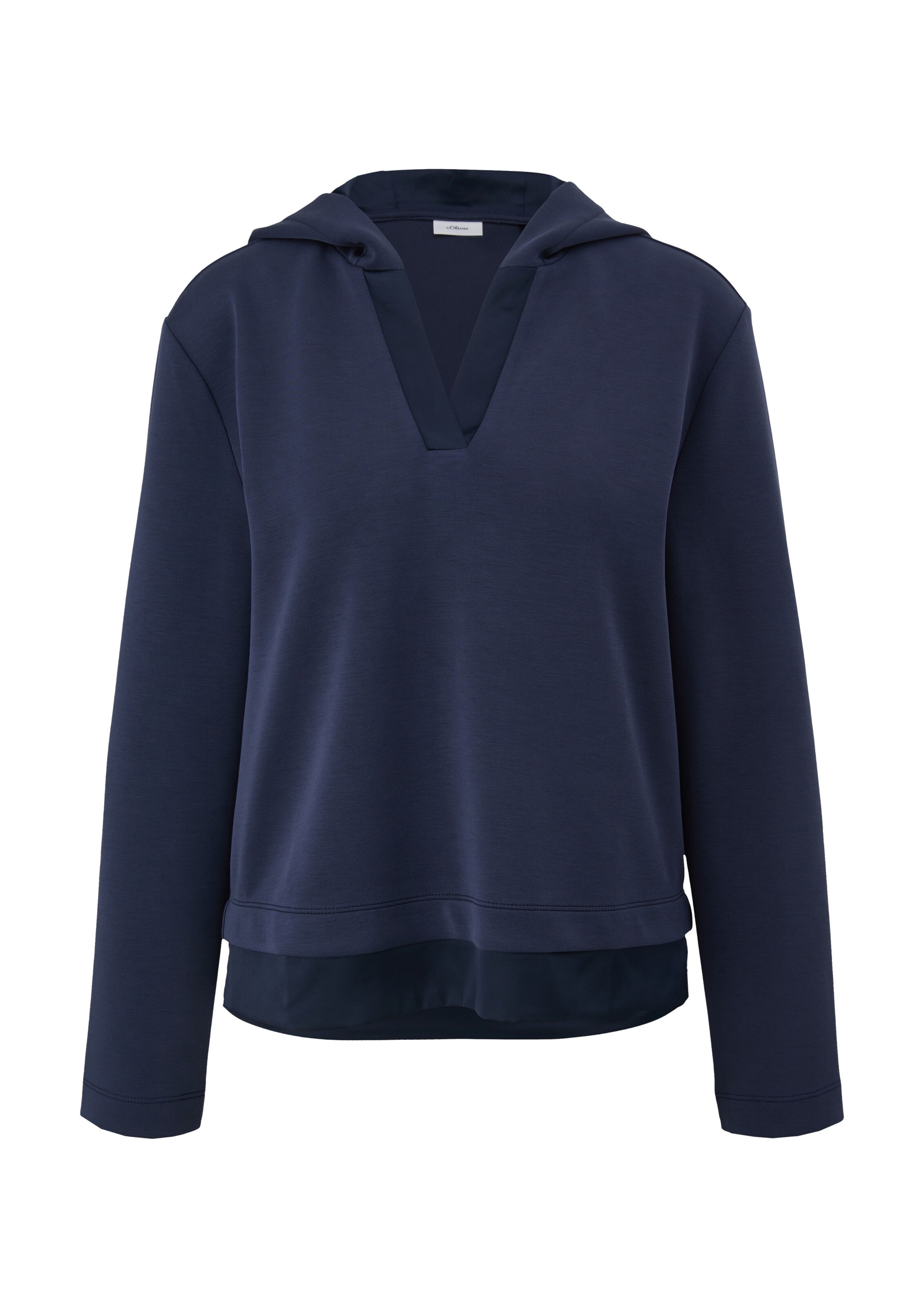 Sweat-shirt s.Oliver BLACK LABEL en bleu : devant