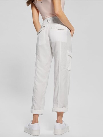 GUESS Slimfit Cargohose in Weiß