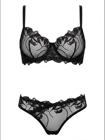 SpaLeXLine Balconette Wäsche-Sets 'SX1022 2pcs set black S/M'‌‌‌‌‌‌ in Schwarz