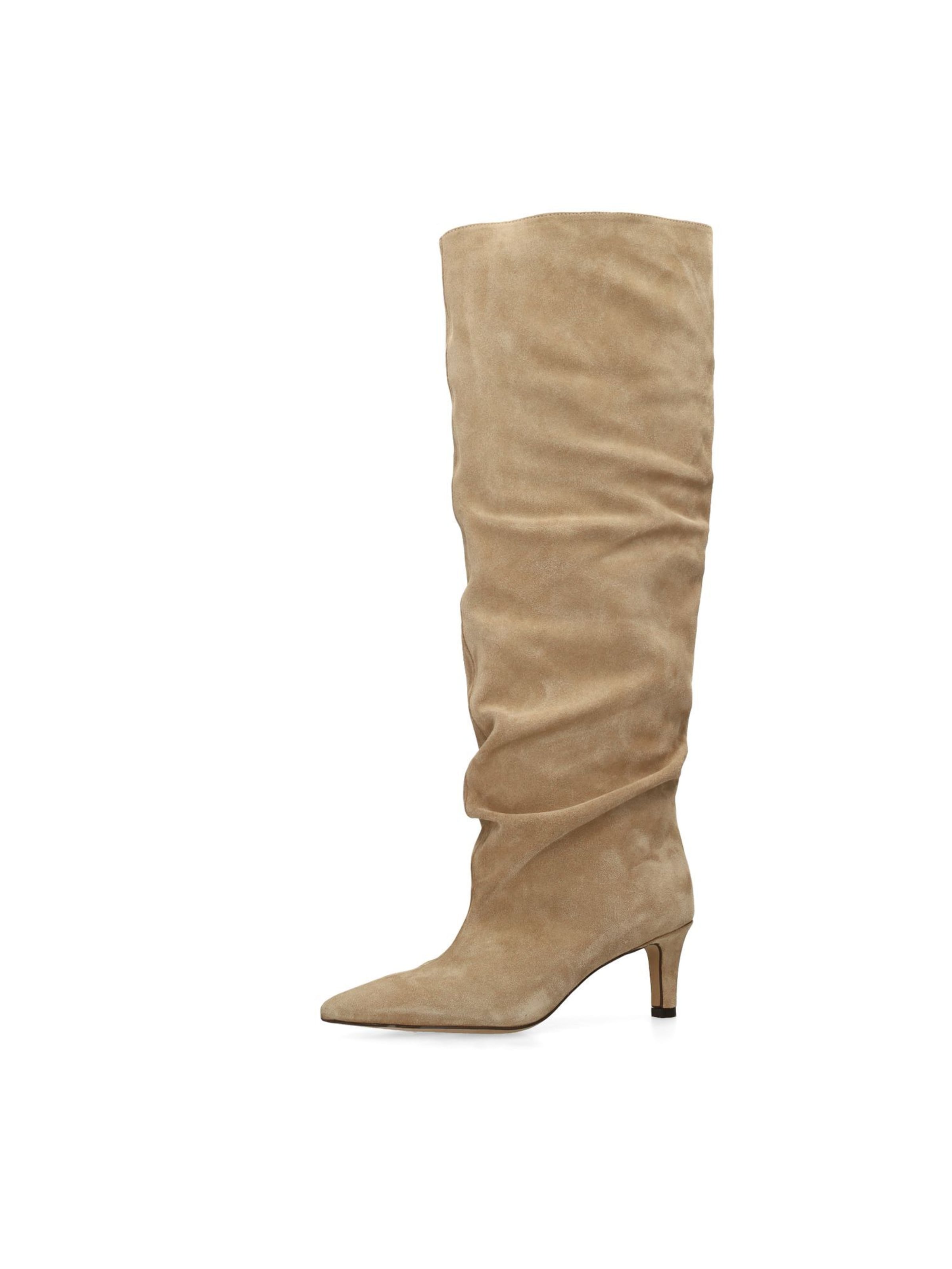 SACHA Laarzen in Beige: voorkant