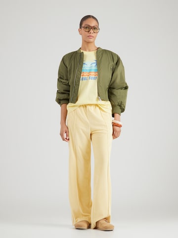 RIP CURL - Camiseta 'MALIBU' en amarillo