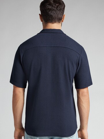 IUMAN Intimissimi Regular Fit Hemd in Blau