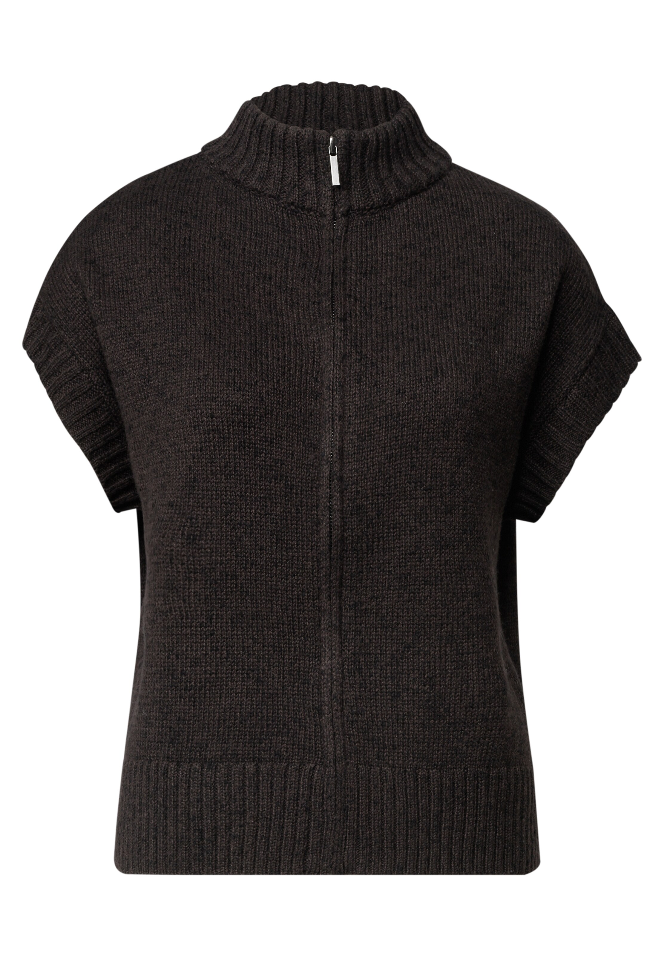 STREET ONE Knit Cardigan in Brown: front