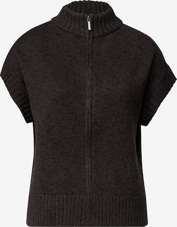 STREET ONE Knit Cardigan in Brown: front