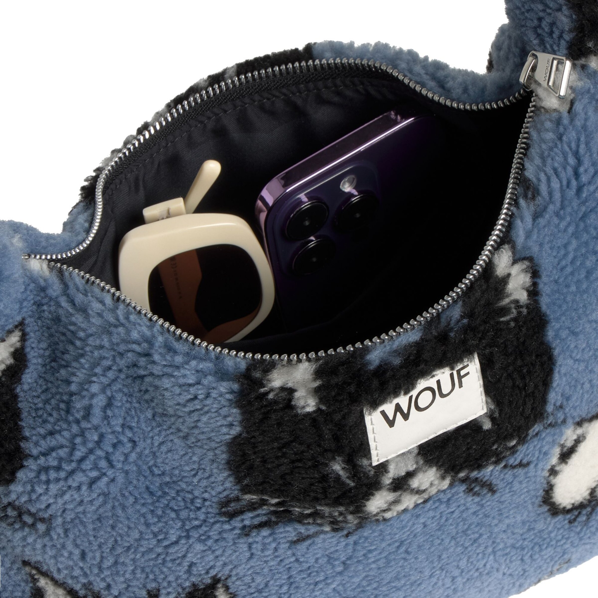 Sac à bandoulière 'Teddy' Wouf en bleu