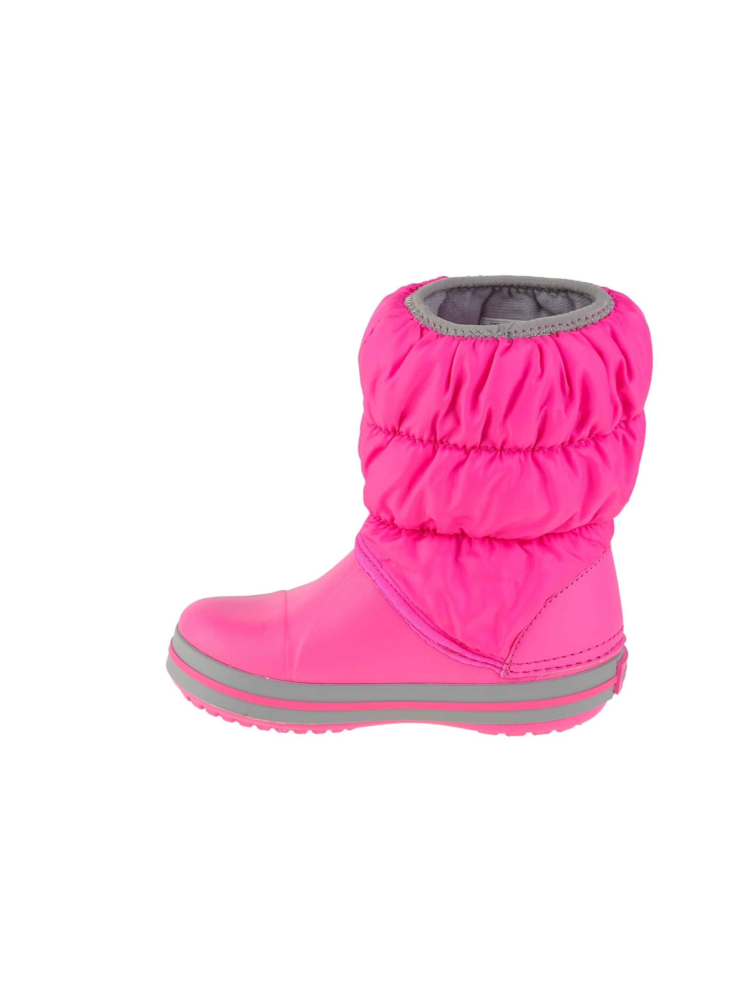 Crocs Stiefel 'Crocs Winter Puff Boot Kids' in Pink: Vorderseite
