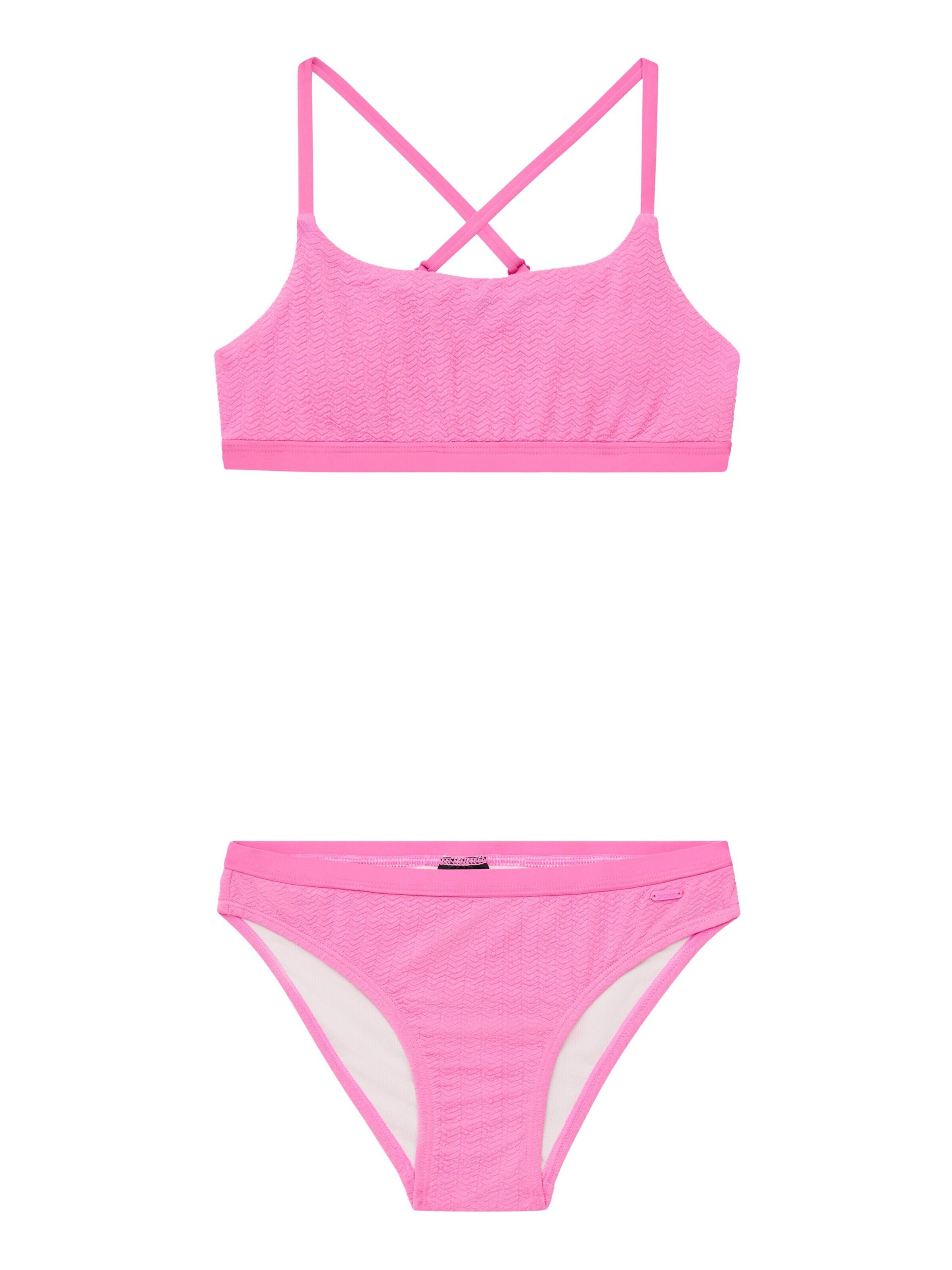 PROTEST Bustier Bikini 'PRTSimone JR' in Roze: voorkant