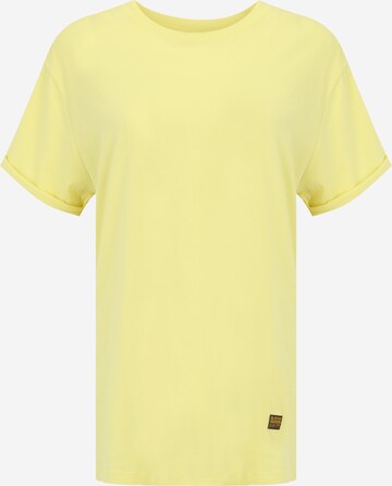 T-shirt G-Star RAW en jaune : devant