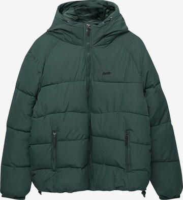 Veste mi-saison Pull&Bear en vert : devant