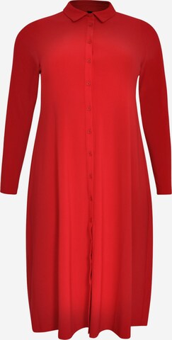 Robe-chemise 'Dolce' Yoek en rouge : devant