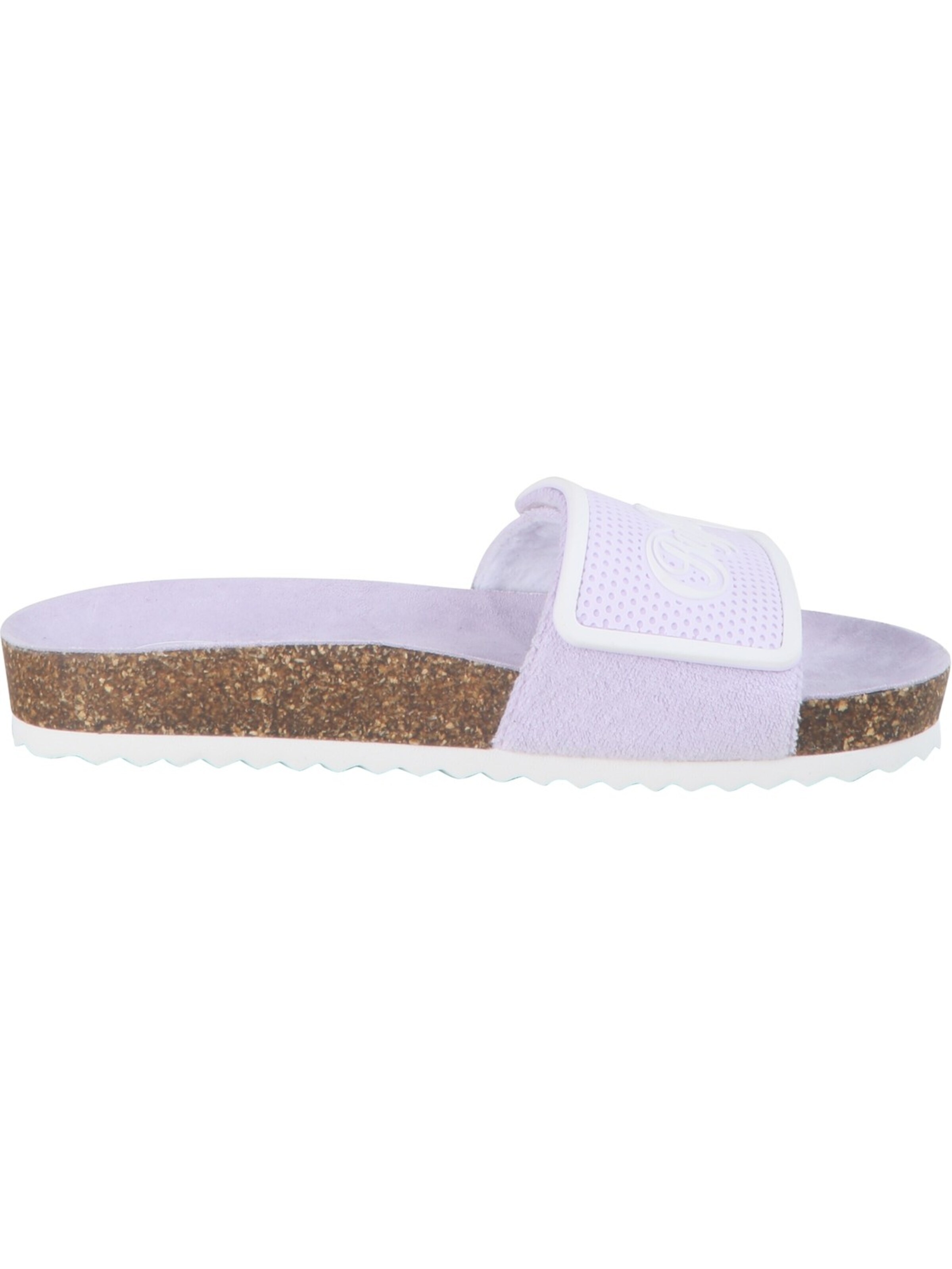BUFFALO Mules 'Buffalo Raquel - Slide - Rubber - Light Lila Synthetik' in Purple: front