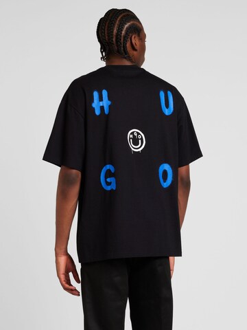 HUGO Shirt 'Nimayliti' in Zwart: voorkant