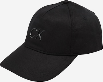 Casquette Calvin Klein en noir : devant