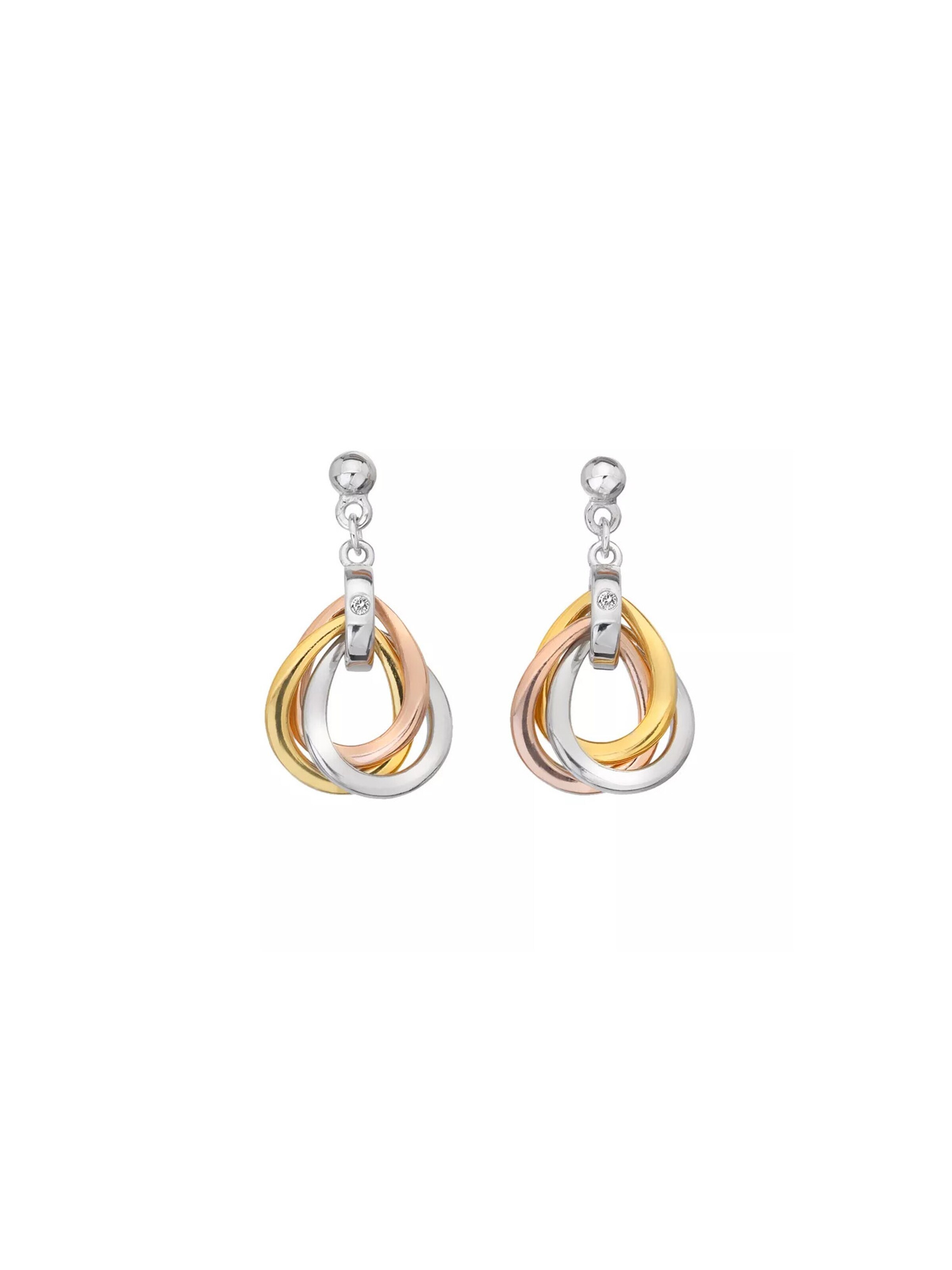 Hot Diamonds Náušnice 'Trio' – stříbrná: přední strana