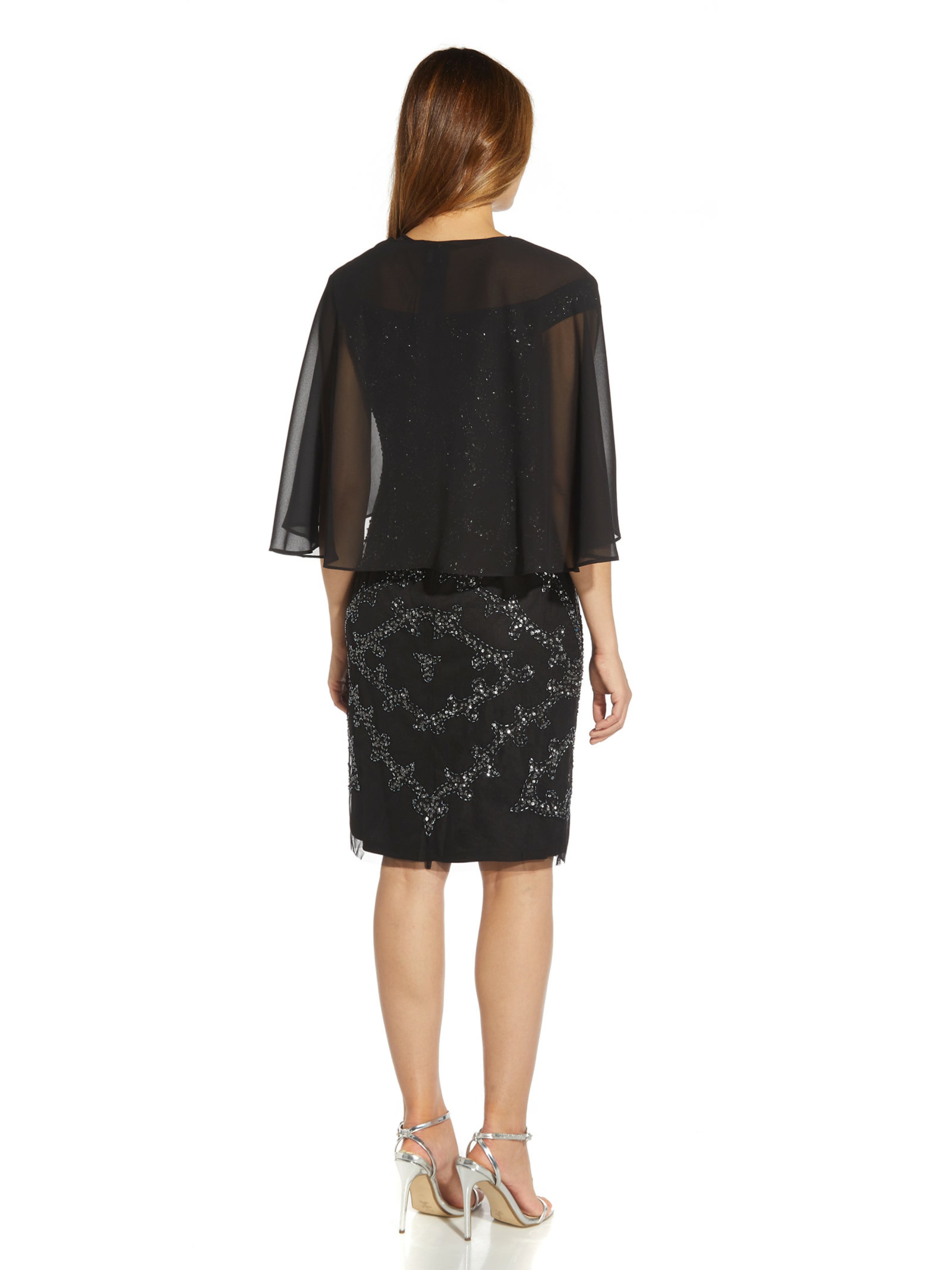 Adrianna Papell Cape in Black