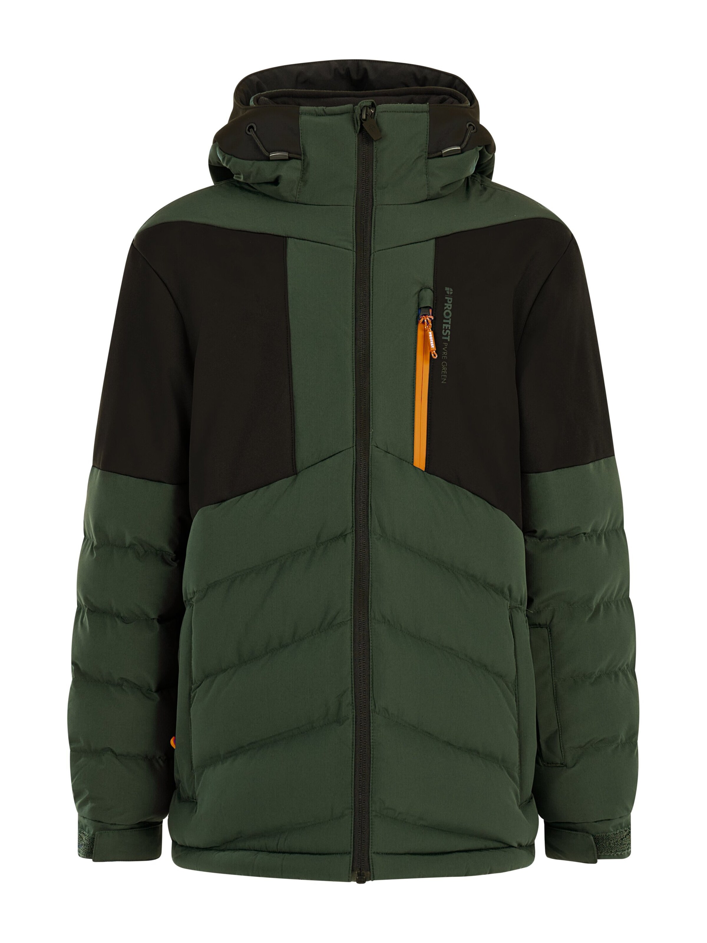 PROTEST Athletic Jacket 'PRTBrucer JR' in Green: front