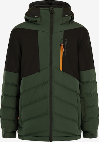 PROTEST Athletic Jacket 'PRTBrucer JR' in Green: front