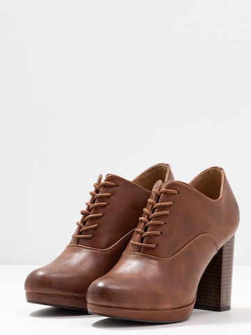 Anna Field Pumps met hoge voorkant 'BRANA-101' in Bruin