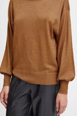 ICHI Sweater in Brown