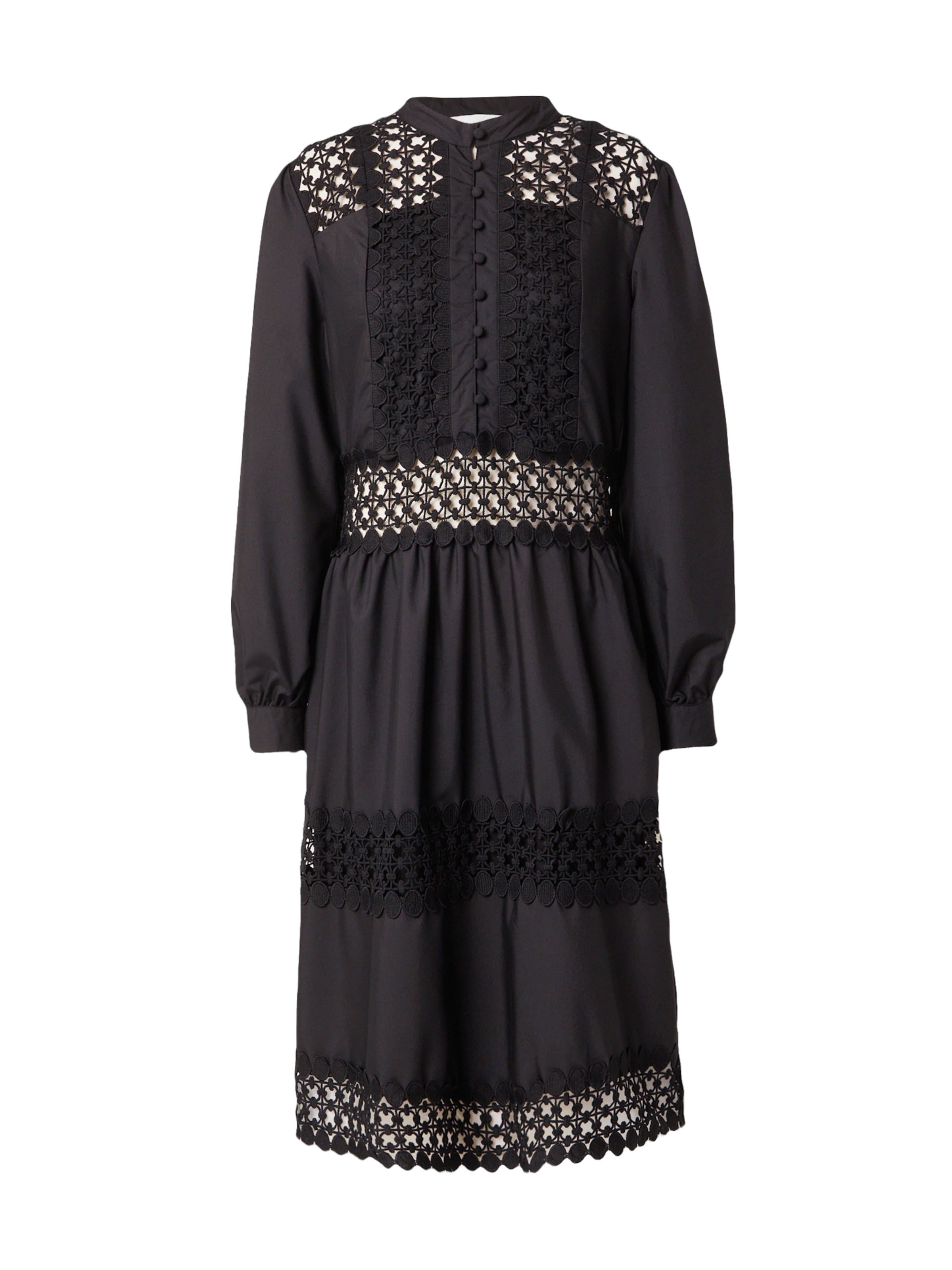 SISTERS POINT Kleid 'NEVE-DR' in Schwarz: Vorderseite