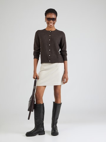 VILA Knit cardigan 'VISALSA' in Brown