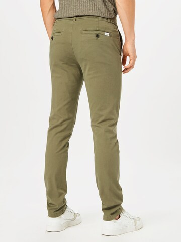 Lindbergh - Slimfit Calças chino 'Superflex' em verde