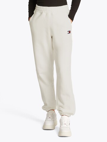 Tapered Pantaloni di Tommy Jeans in bianco: frontale