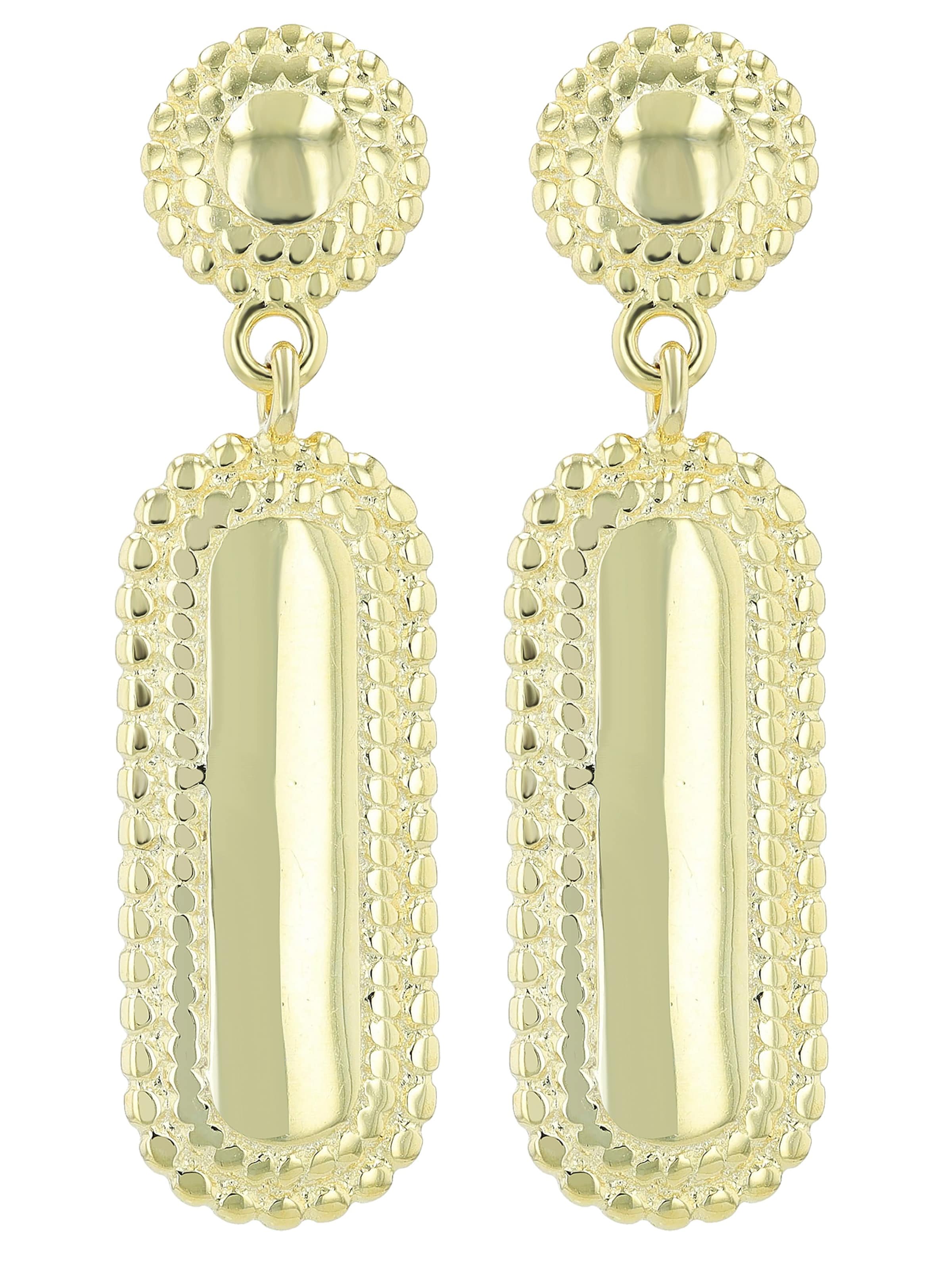 Akzent Earrings 'Kiana, 925 Sterlingsilber, langlebig' in Gold: front