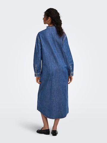 ONLY - Vestido camisero en azul