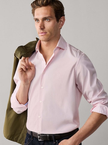 Coupe regular Chemise ' CITY ' Hackett London en rose